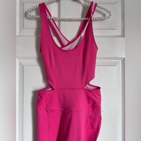 Free People x FP Movement Back it Up Onesie NWOT Dragonfruit Pink Small - Picture 4 of 10